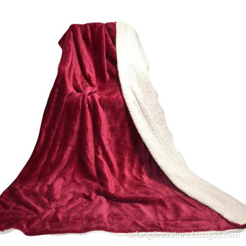 solid color luxury super cozy heavy weight sherpa throw winter blanket